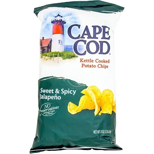 Cape Cod Potato Chips Sweet & Spicy Jalapeño, 8 Oz