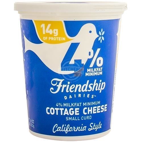 Friendship Cottage Cheese 4% Only, 16 Oz