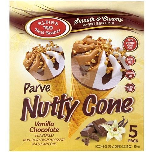 Klein's Parve Nutty Cone Ice Cream, 16.5 Oz