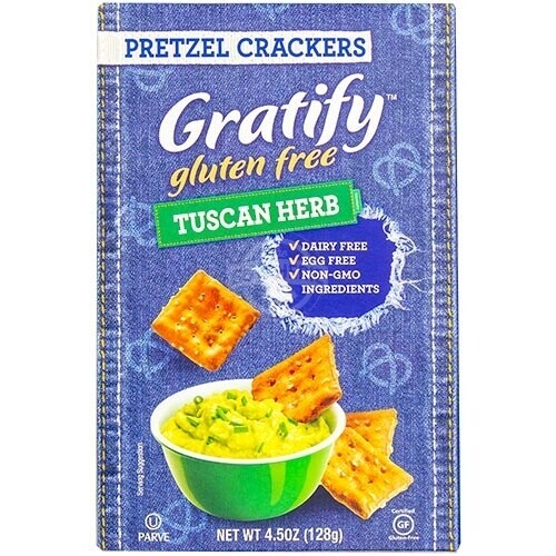 Gratify Pretzel Cracker Tuscan, 4.5 Oz