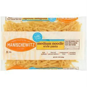 Manischewitz Yolk Free Medium Noodles, 12 Oz