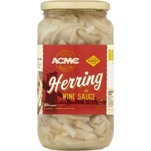 Acme Herring In Wine Sauce, 32 Oz