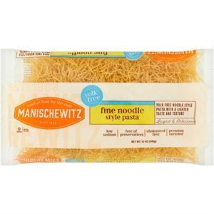 Manischewitz Yolk Free Fine Noodles, 12 Oz