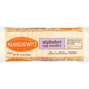 Manischewitz Alphabet Noodles, 12 Oz