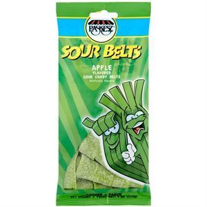 Paskesz Sour Belts Apple, 2.5 Oz