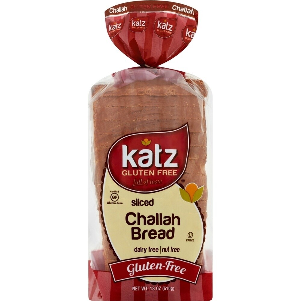 Katz Gluten Free Sliced Challah Bread, 18 Oz