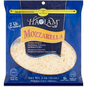 Haolam Shredded Mozzarella Cheese, 2 Lbs
