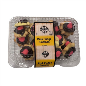 Pink Fudge Cookies