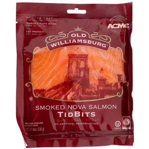 OLD WILLIAMSBURG SALMON SMKD NOVA TID BITS
