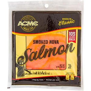 Acme Nova Salmon Sliced Smoked, 3 Oz