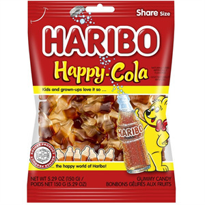 Paskesz Haribo Cola Bottles Gummi Cand, 5.29 Oz
