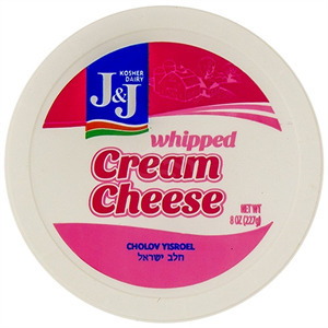 J&J Cream Cheese Whipped, 8 Oz
