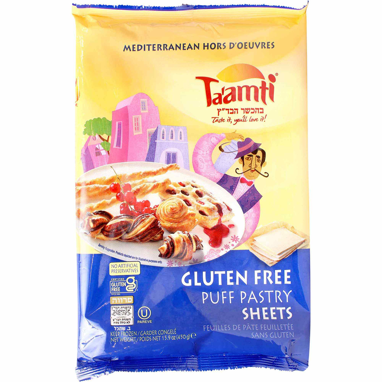 Ta'amti Gluten Free Puff Pastry Dough Sheets