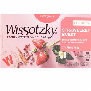 Wissotzky Tea Strawberry Burst, 1.76 Oz