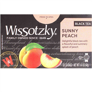 Wissotzky Tea Peach, 1.76 Oz