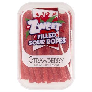Zweet Strawberry Sour Ropes, 10 Oz