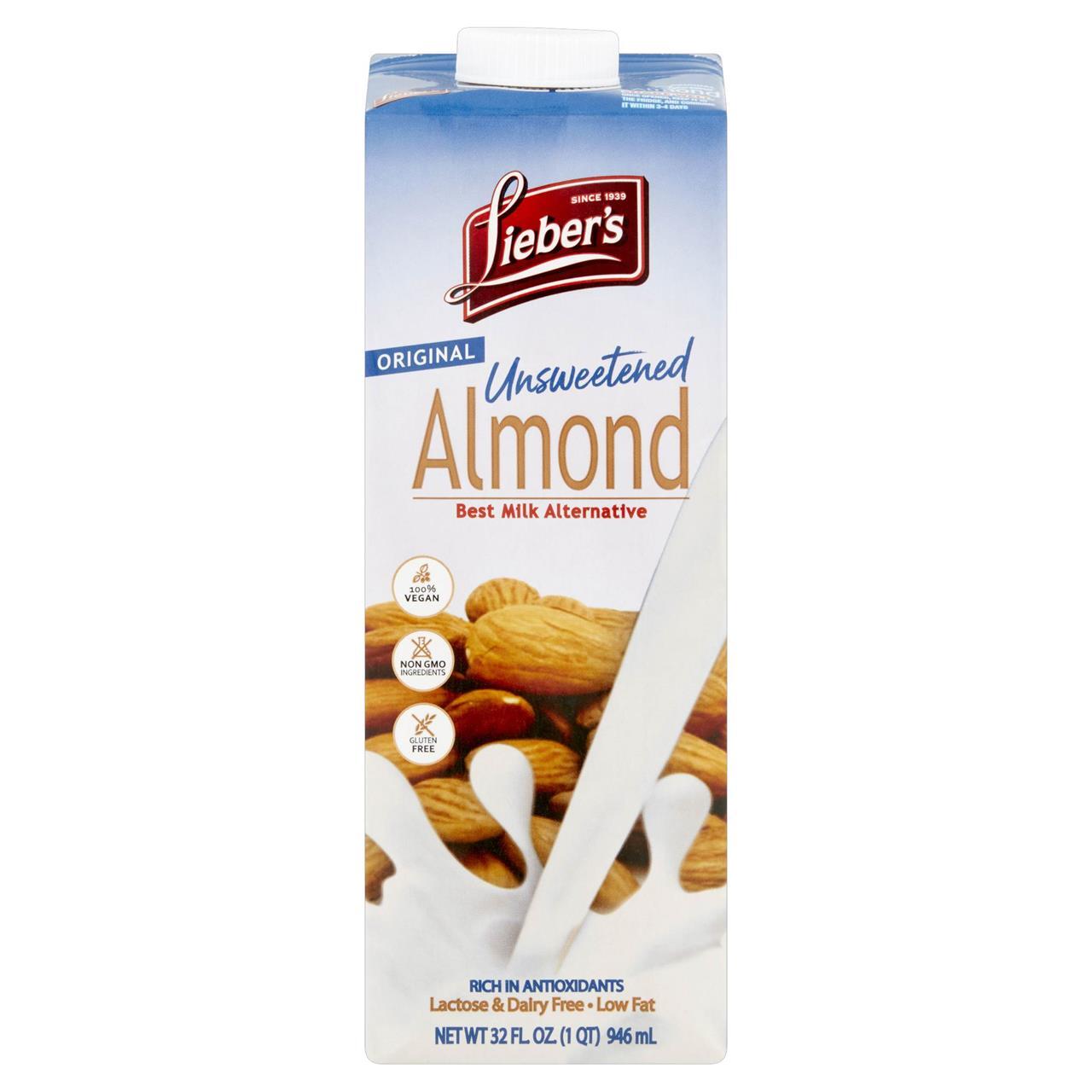 Lieber's Almond Milk Original, 32 Oz